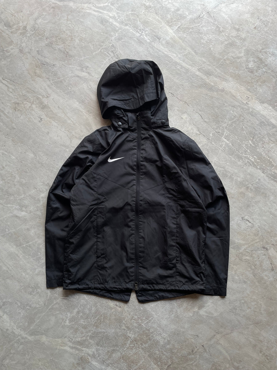 BLACK NIKE HOODED JACKET-S