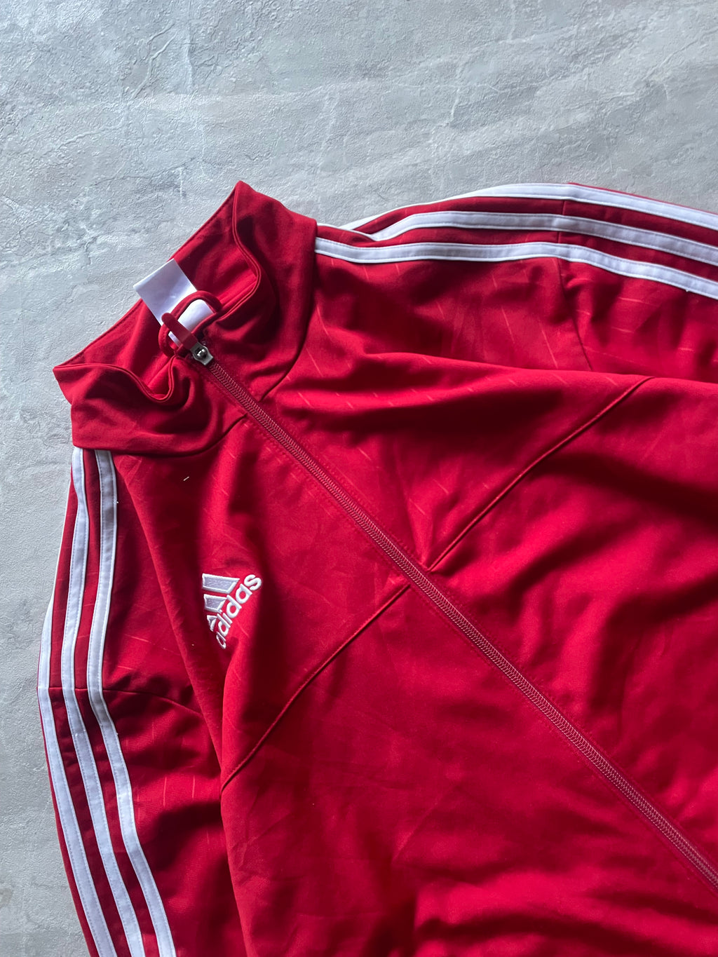 ADIDAS RED TRACK JACKET-XL