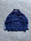NAVY BLUE ADIDAS TRACK JACKET-L