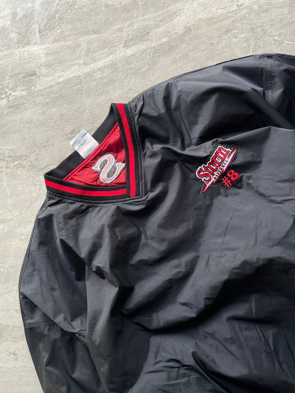 CHAMPION BLACK AND RED PULLOVER-2XL