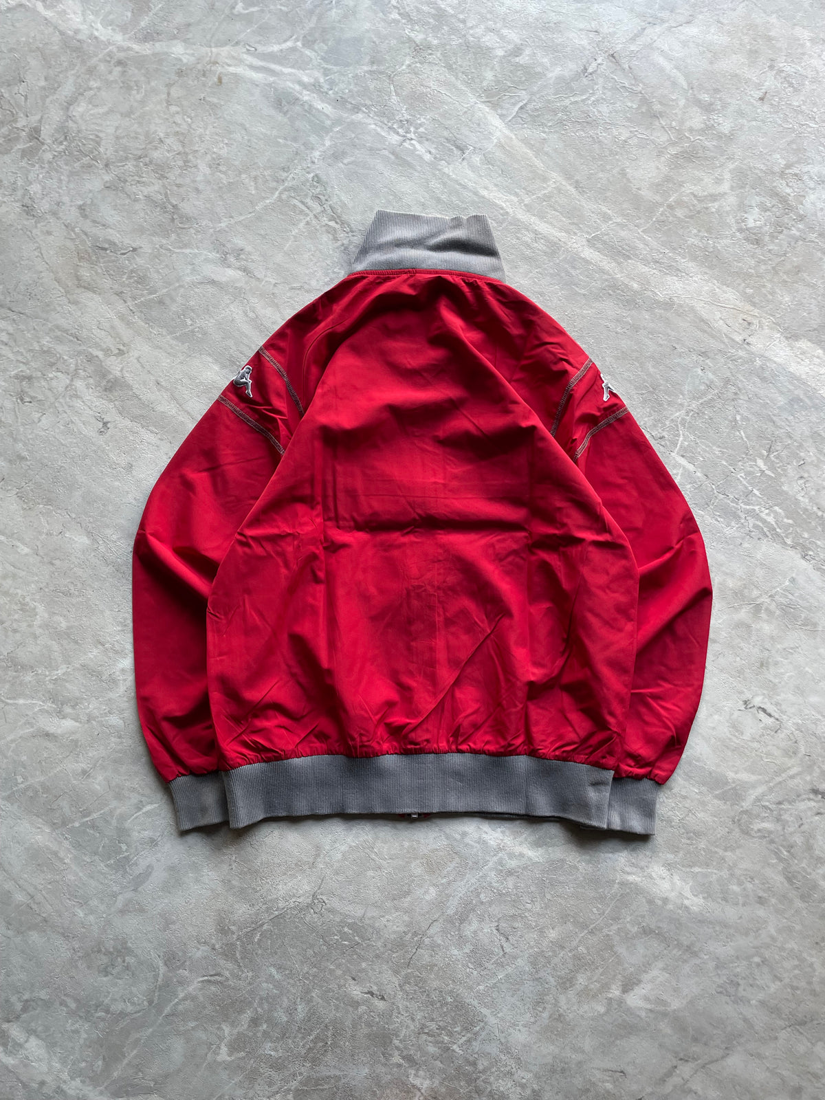 RED KAPPA FULL-ZIP TRACK JACKET-S-M