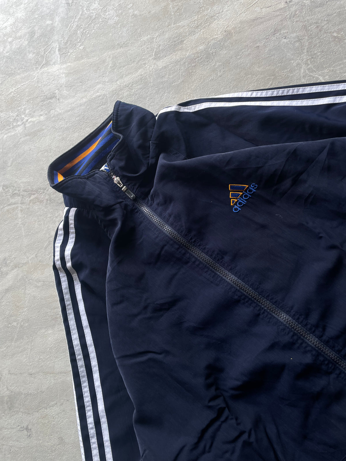 ADIDAS DARK BLUE TRACK JACKET-3XL