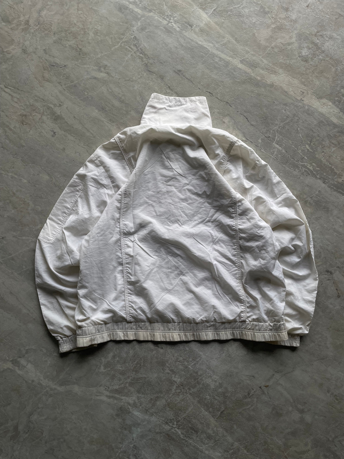 LACOSTE WHITE WINDBREAKER JACKET-L-XL