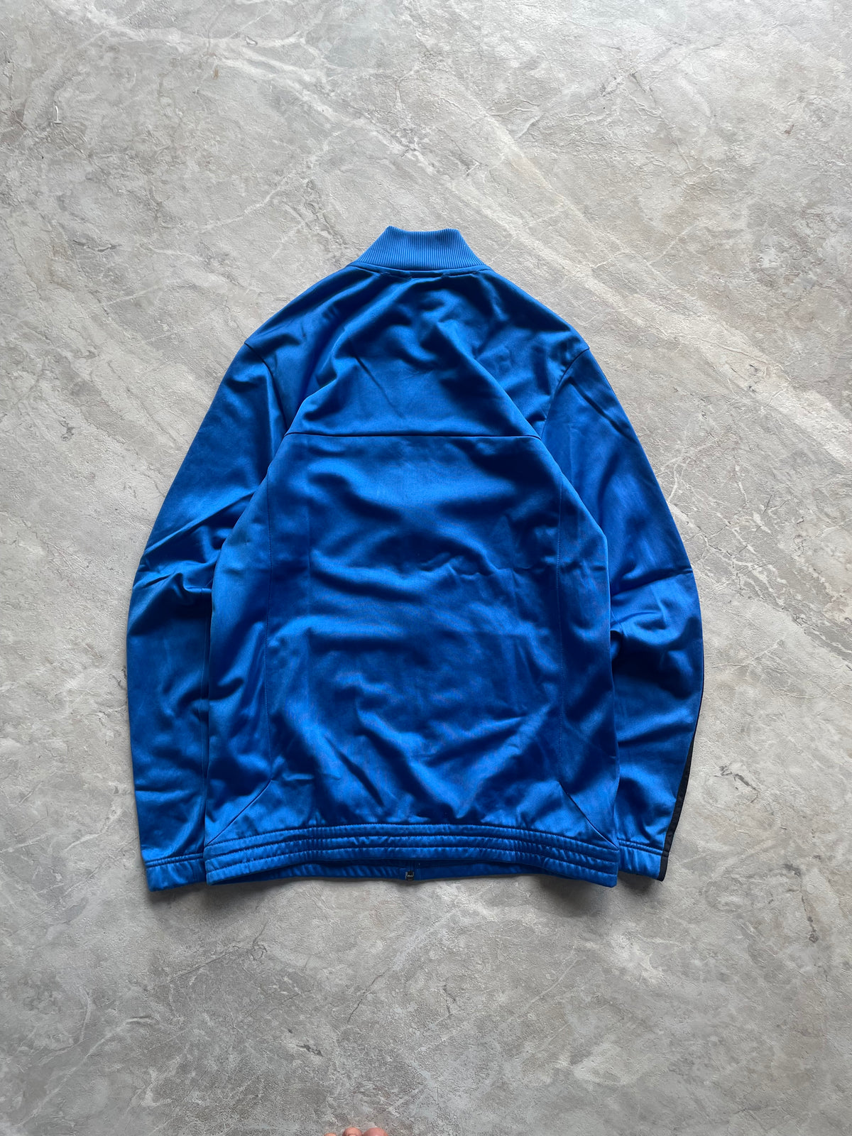 BLUE ADIDAS TRACK JACKET-S-M
