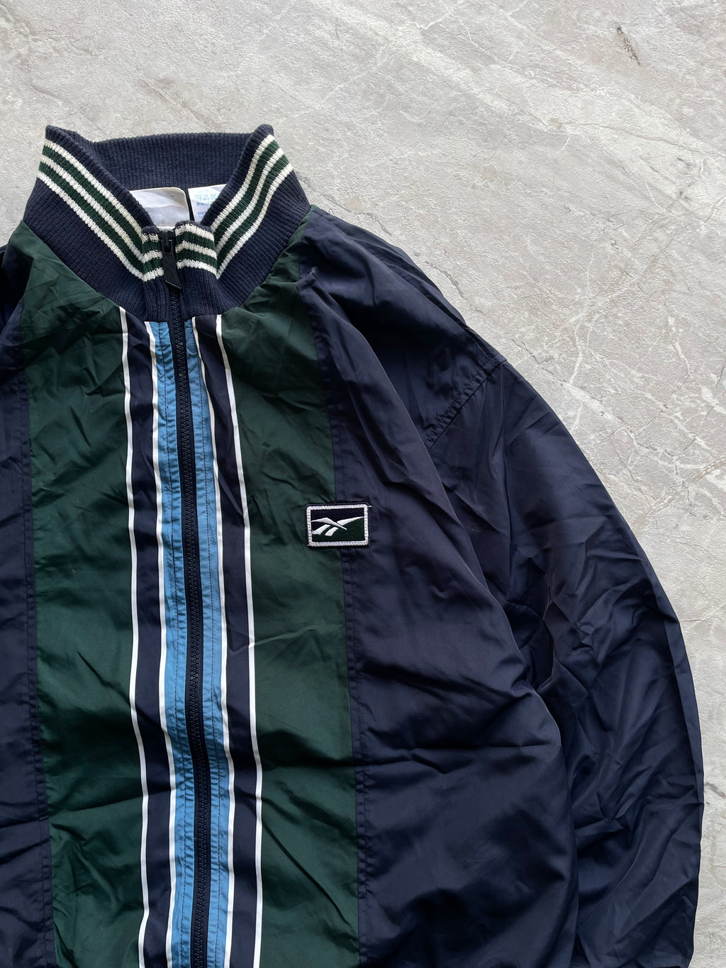 ADIDAS NAVY BLUE WINDBREAKER-M