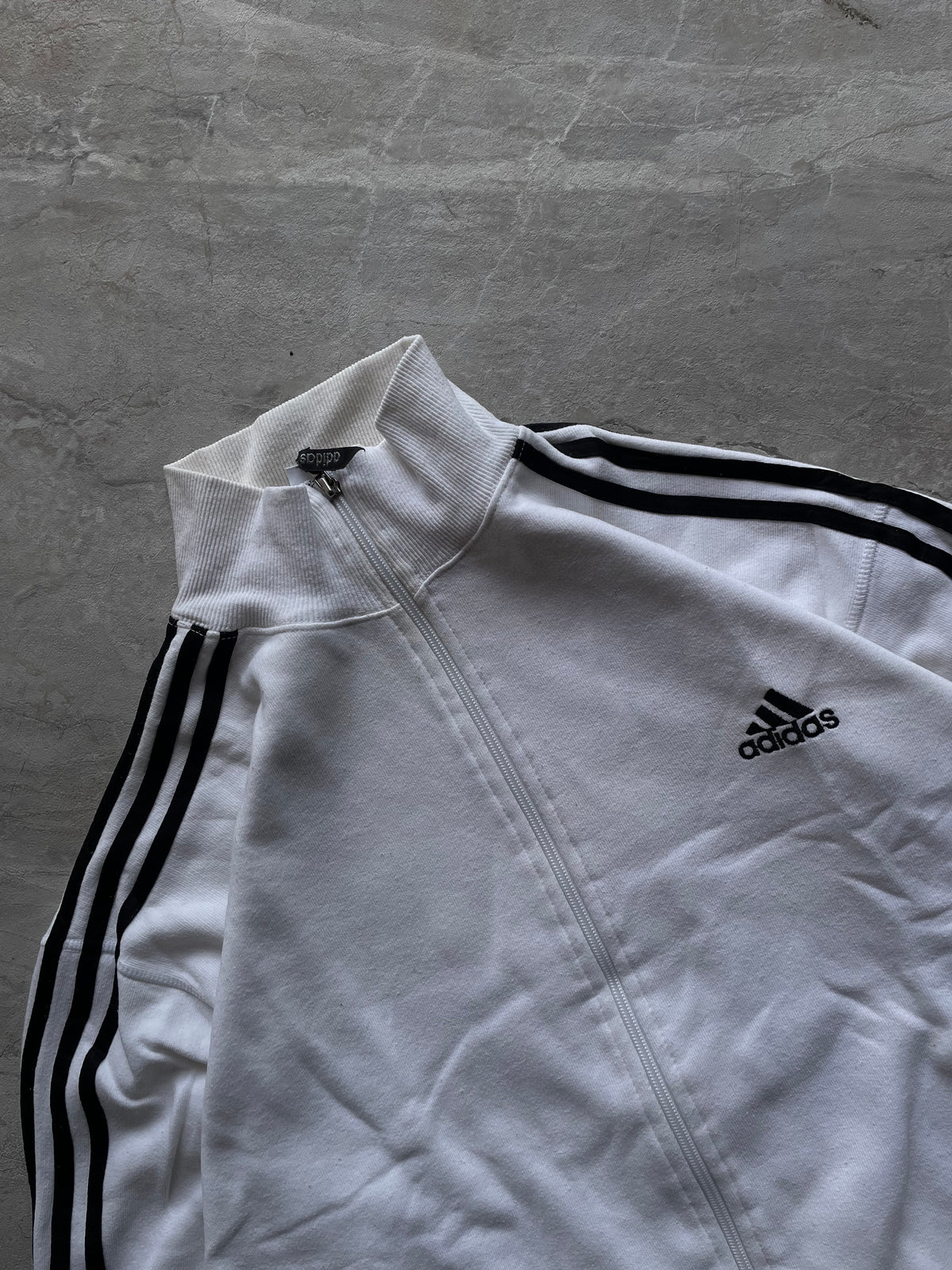 TRACKTOP ADIDAS WHITE STRIPES-XL