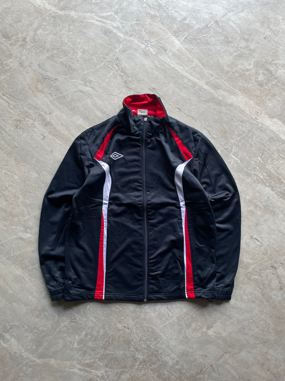 UMBRO NAVY BLUE AND RED JACKET-M