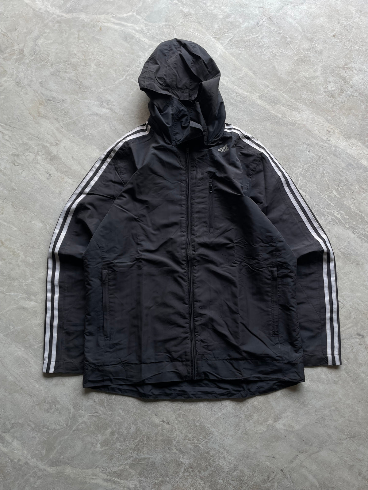 BLACK NIKE TRACK JACKET-L