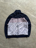DARK BLUE AND WHITE FILA TRACK JACKET-L