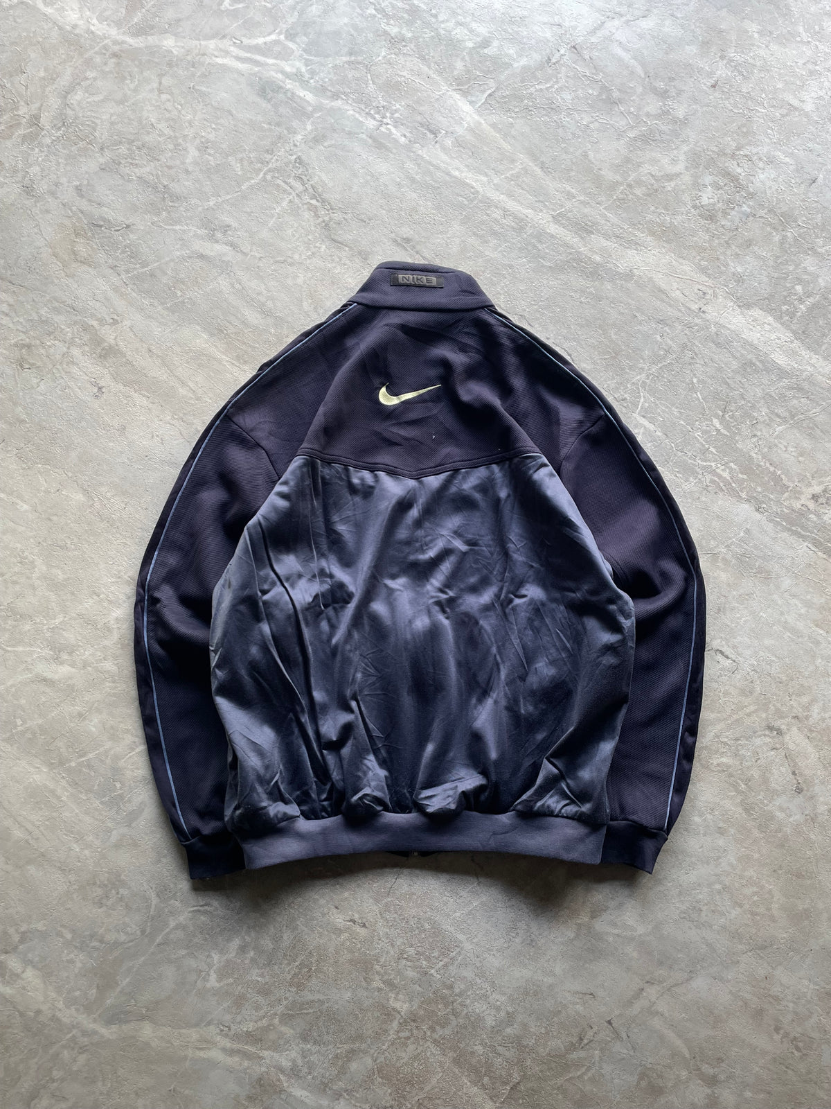 NAVY BLUE NIKE FULL-ZIP WINDBREAKER-L