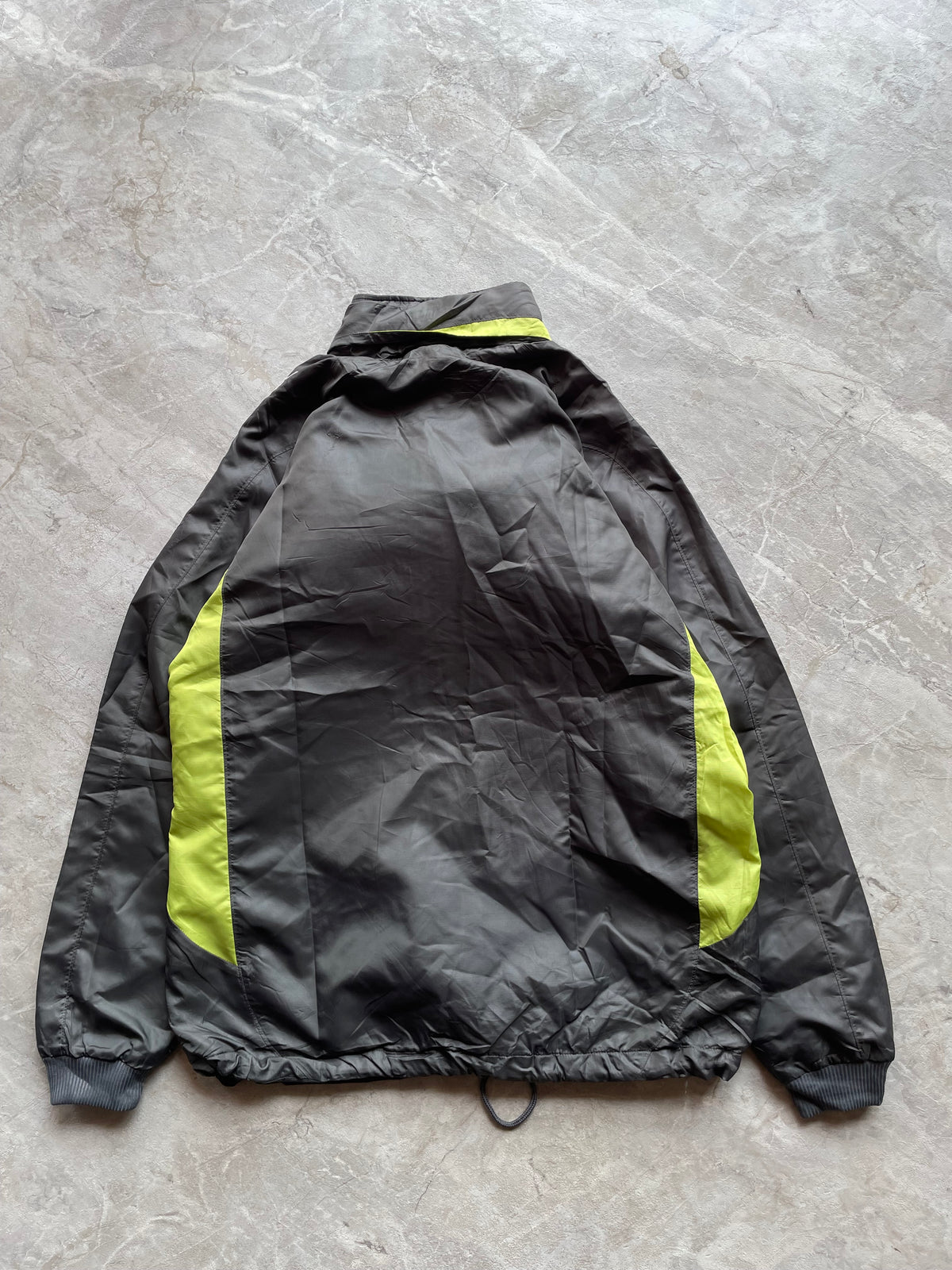 GRAY AND NEON YELLOW PUMA JACKET-M-L