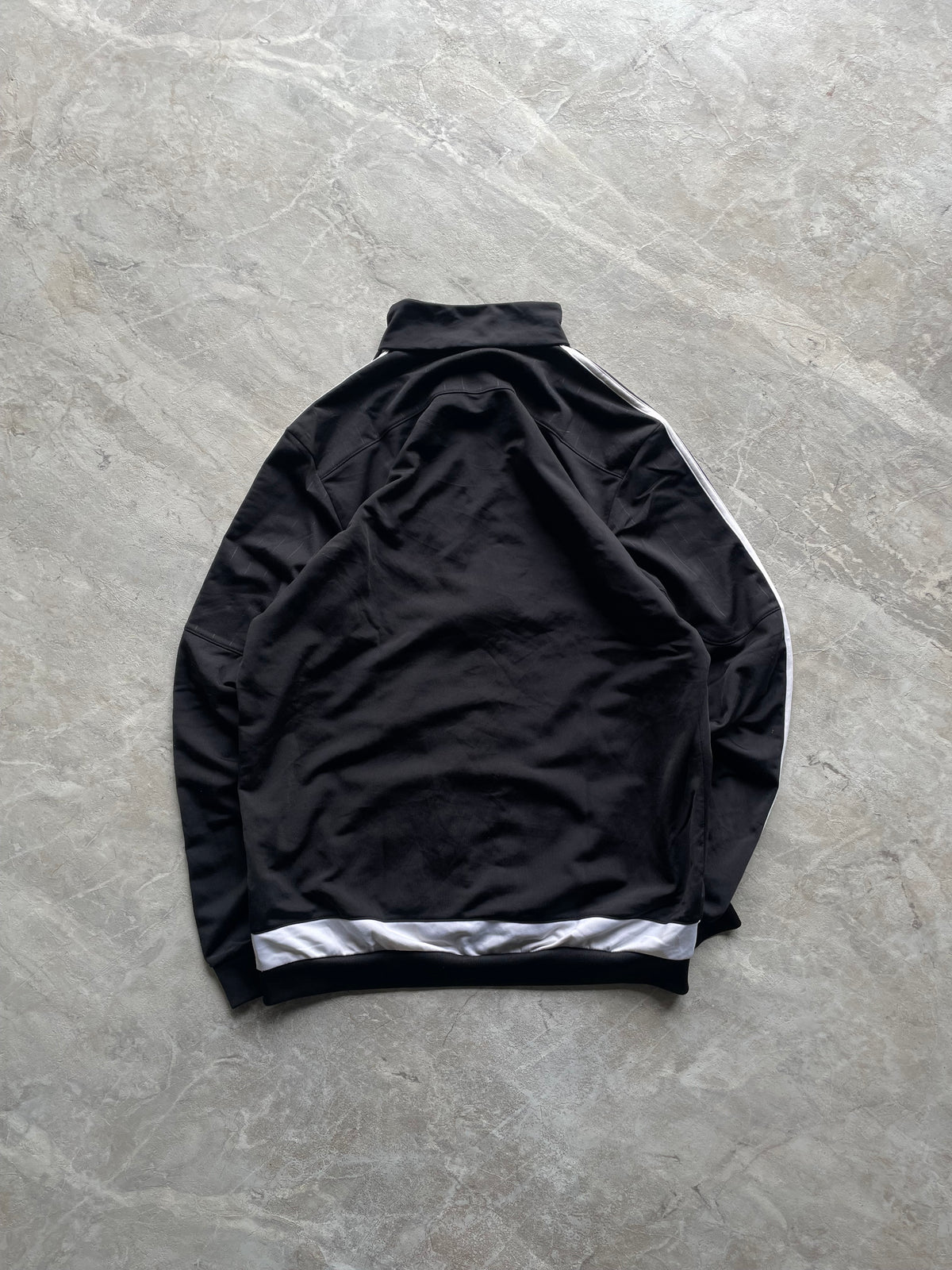 BLACK AND WHITE TRACK JACKET-M-L