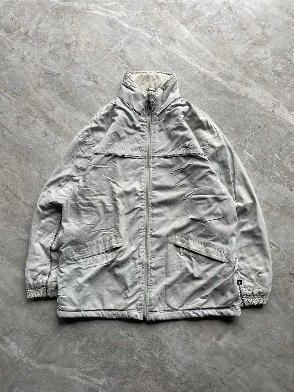 QUICKSILVER WINDBREAKER LIGHT GREY -L