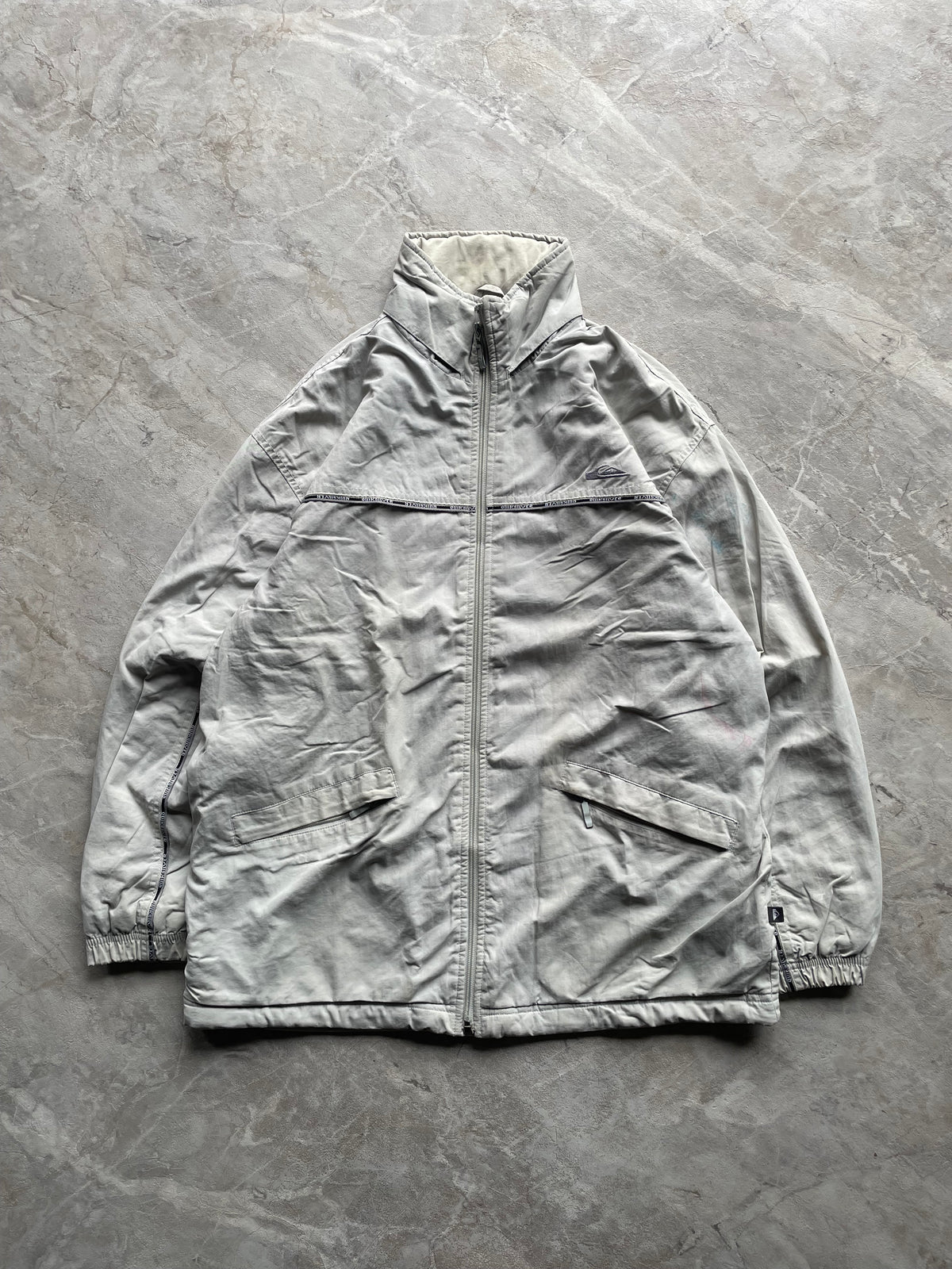 QUICKSILVER WINDBREAKER LIGHT GREY -L