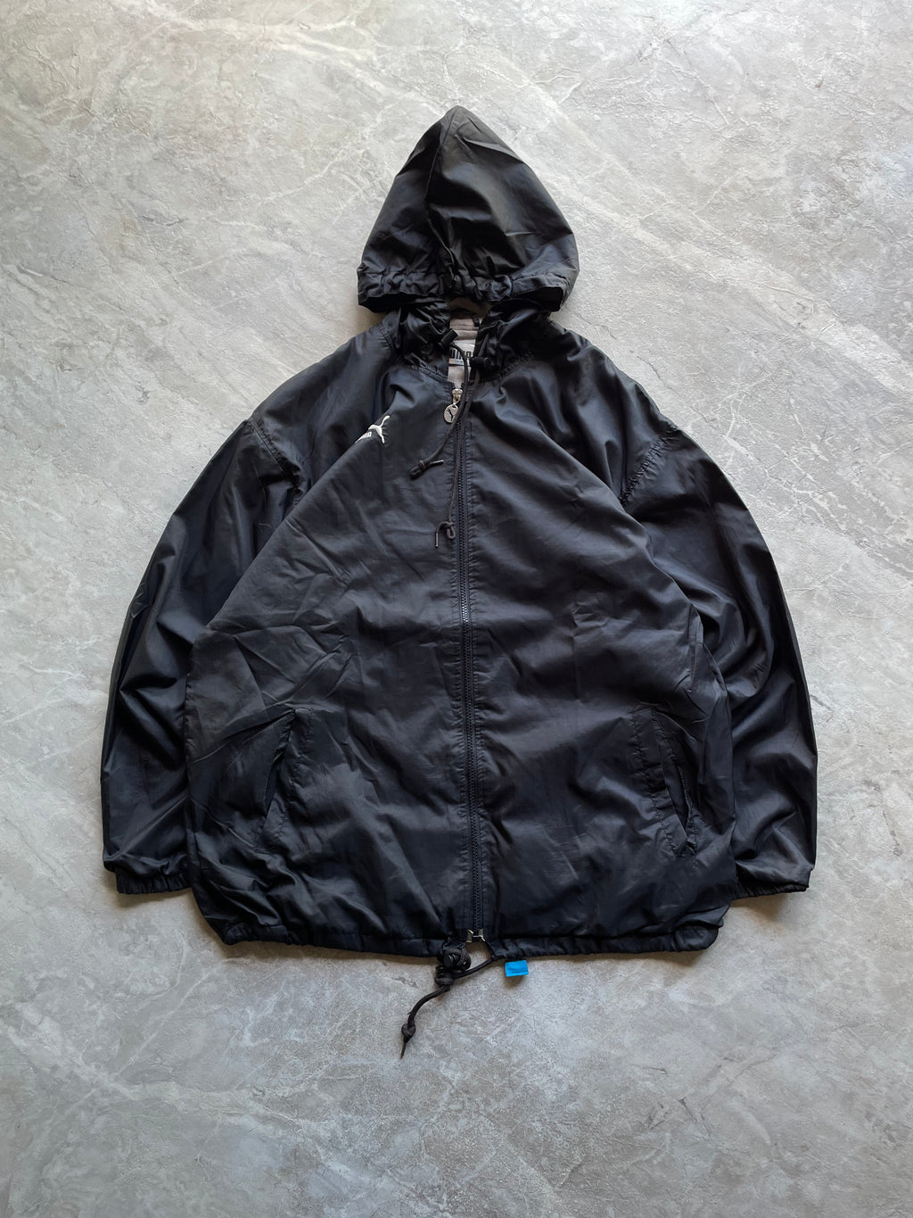 PUMA BLACK HOODED JACKET-L