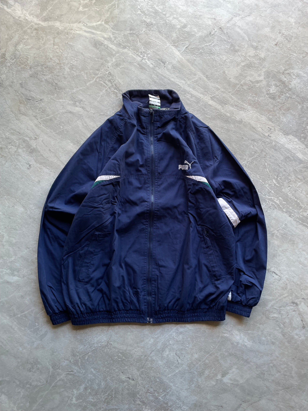 PUMA NAVYBLUE COLORBLOCK JACKET-L