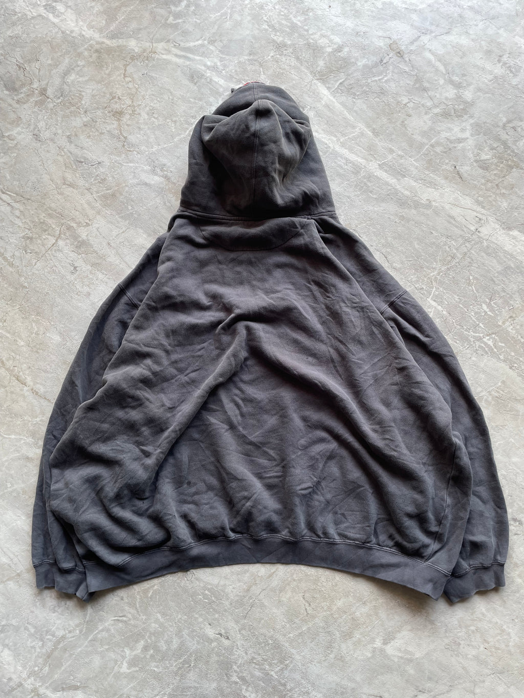 GREY DICKIES MINERAL -WASHED PULLOVER HOODIES-3XL-4XL