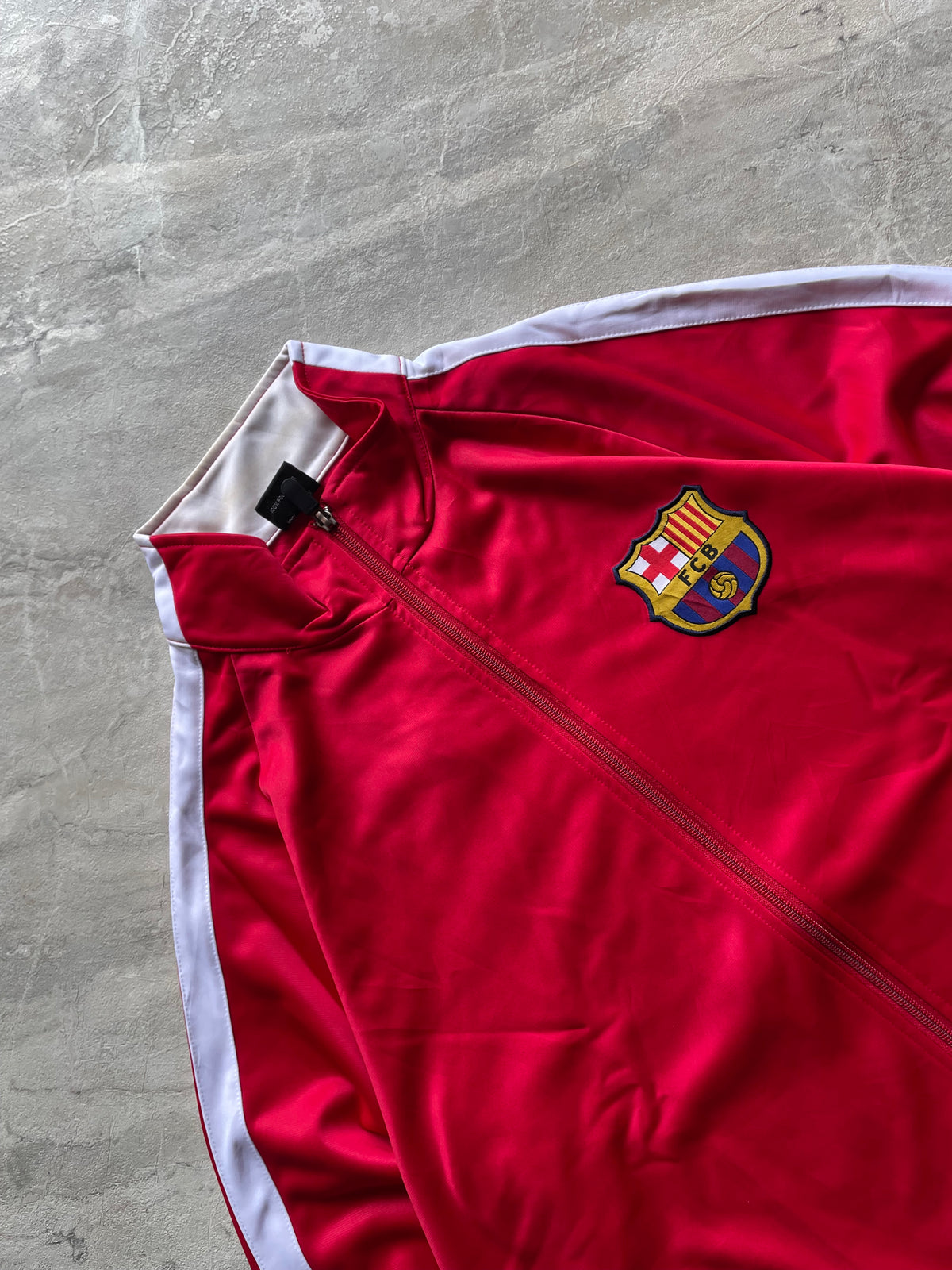VINTAGE STYLE BARCELONA FULL-ZIP TRACK JACKET-M-L