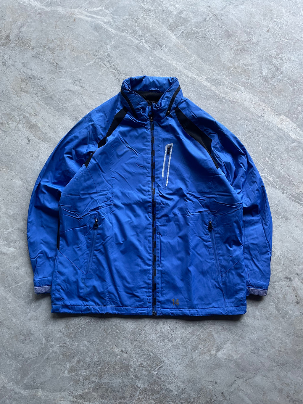BLUE AND BLACK KAPPA WINDBREAKER-L