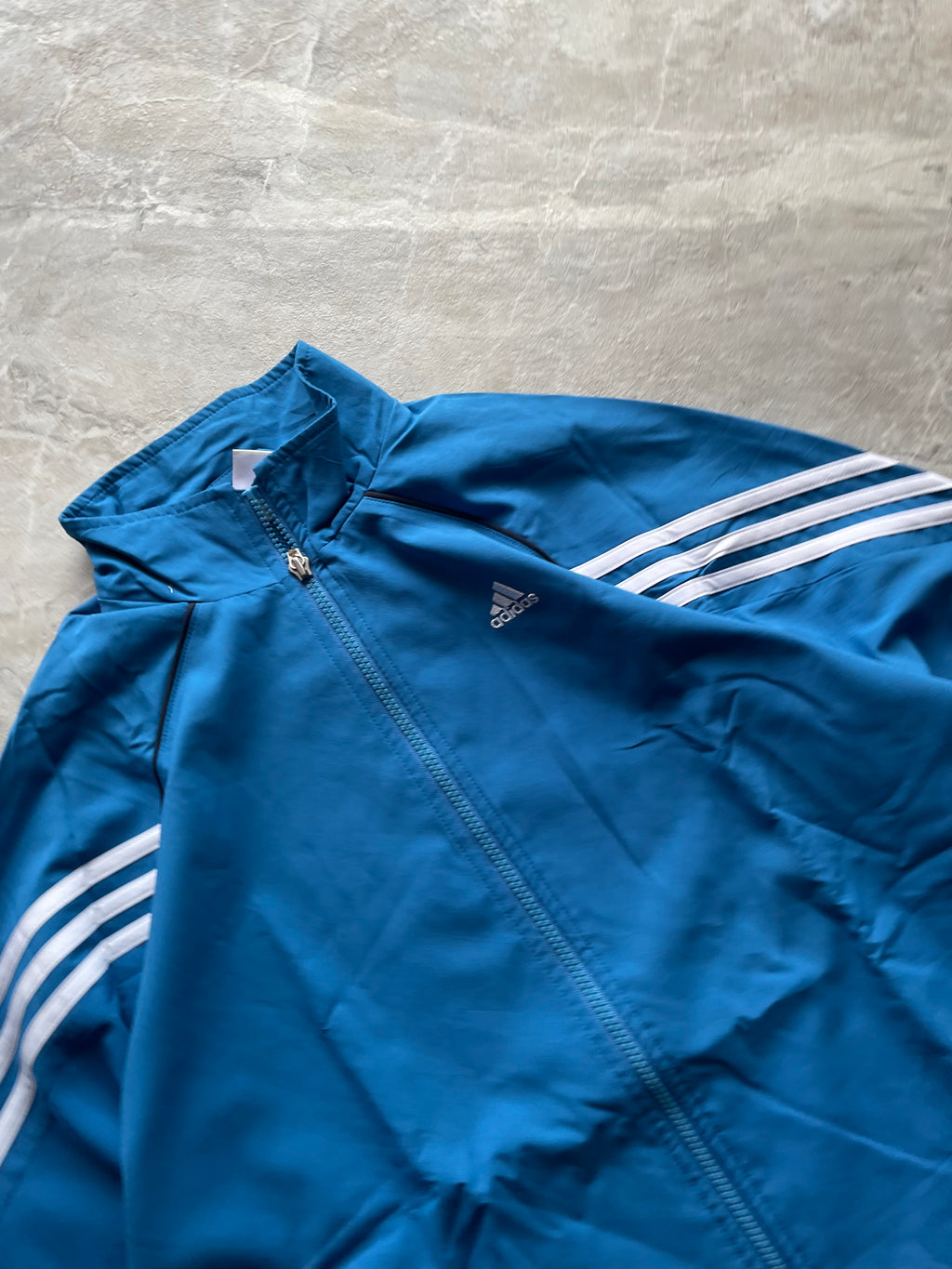 VINTAGE ADIDAS FULL-ZIP TRACK JACKET-M-L