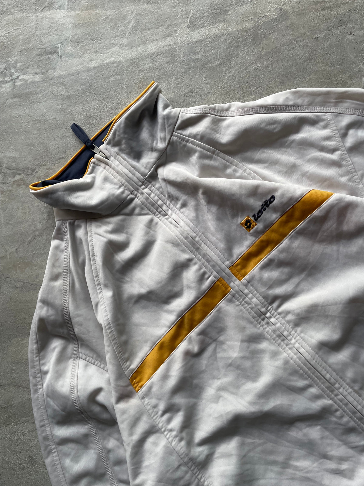 WHITE LOTTO TRACK JACKET-L