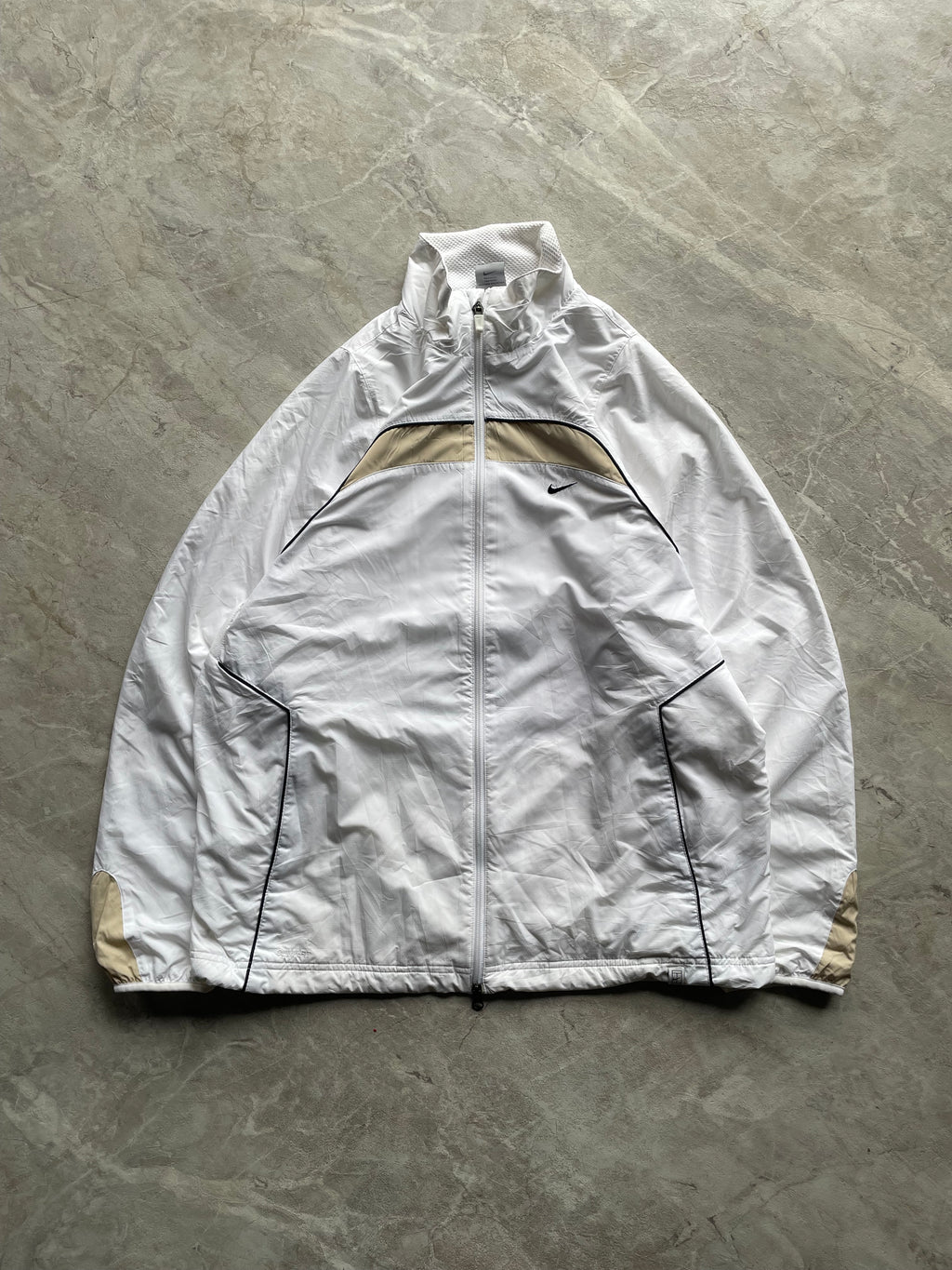 NIKE WHITE FULL ZIP JACKET-XL