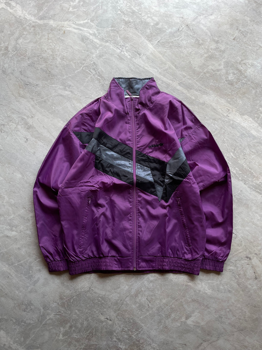 VINTAGE PURPLE ADIDAS WINDBREAKER-L
