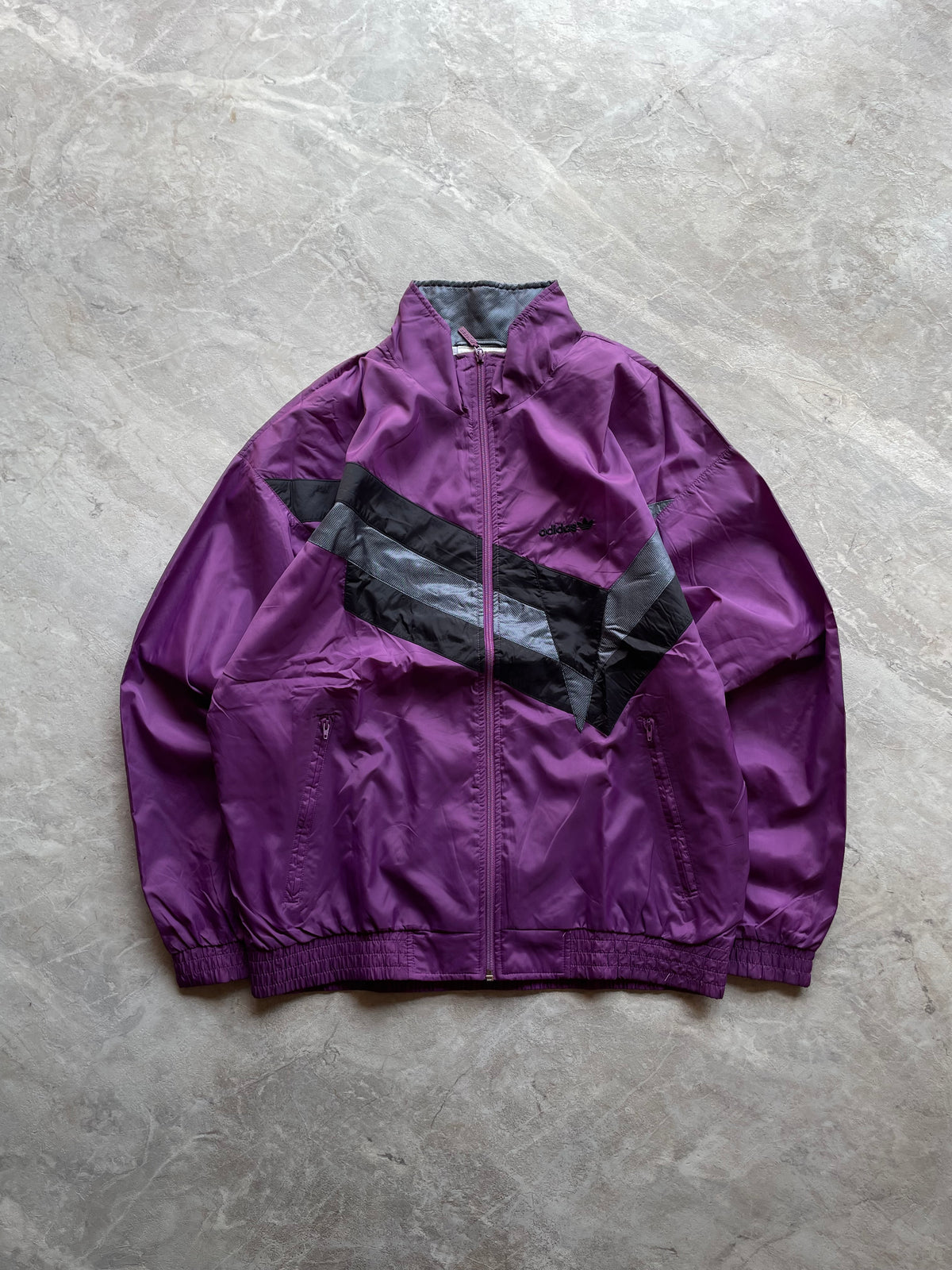 VINTAGE PURPLE ADIDAS WINDBREAKER-L