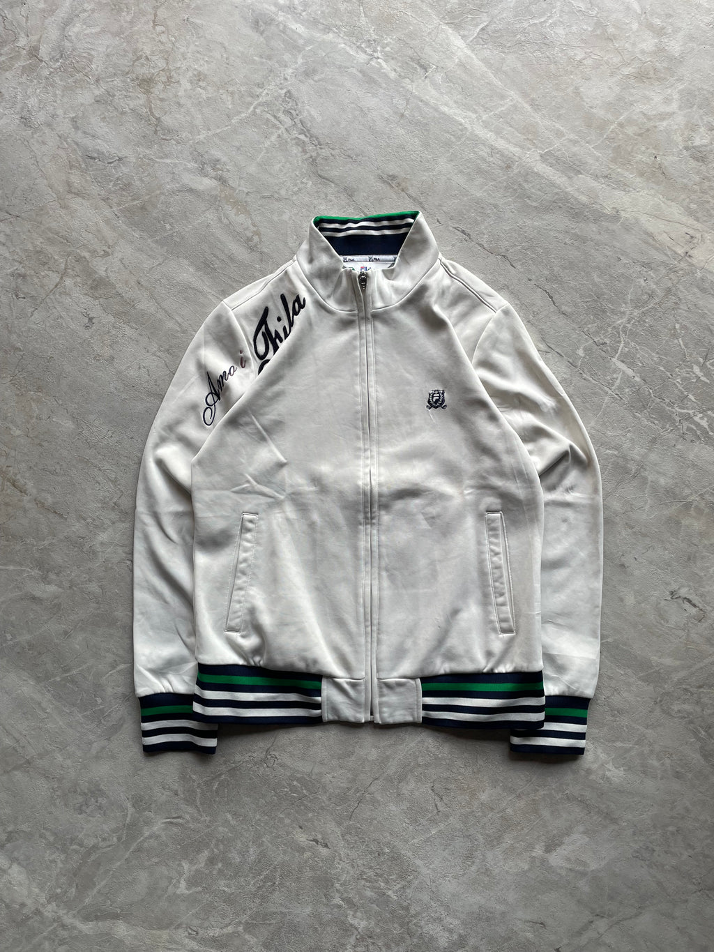 VINTAGE INSPIRED FILA FULL-ZIP TRACK JACKET-XS