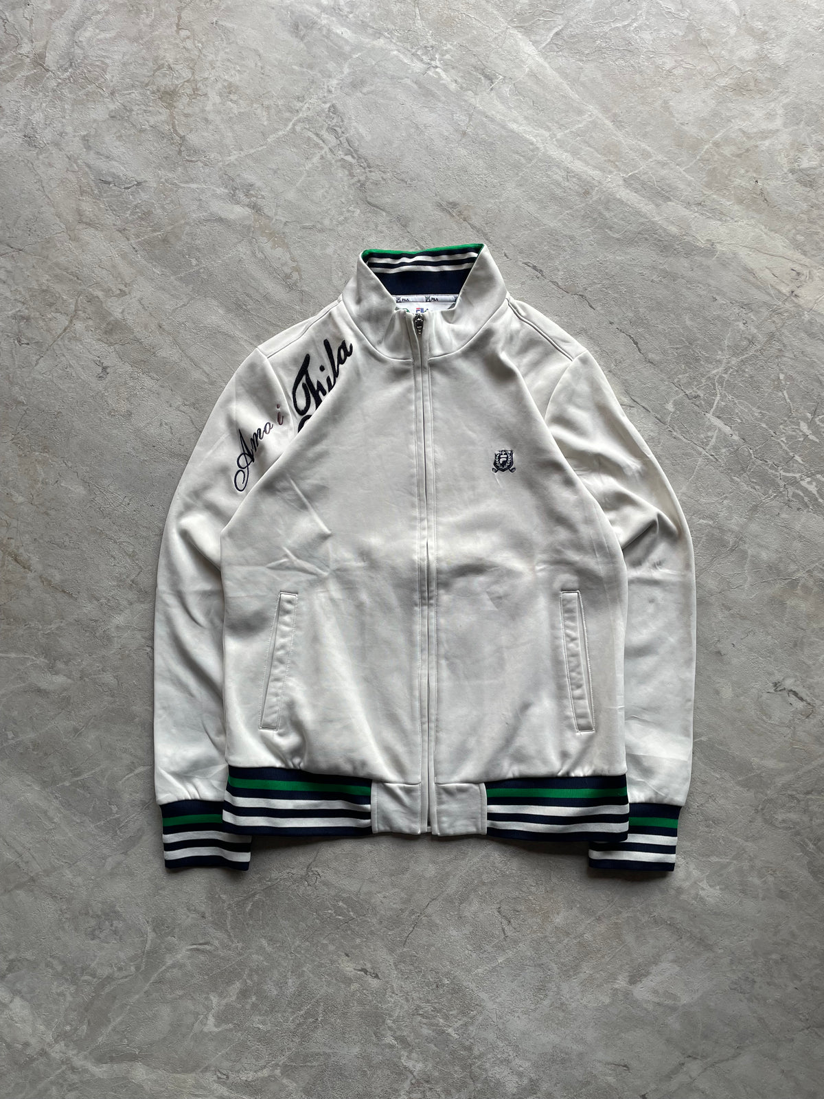 VINTAGE INSPIRED FILA FULL-ZIP TRACK JACKET-XS