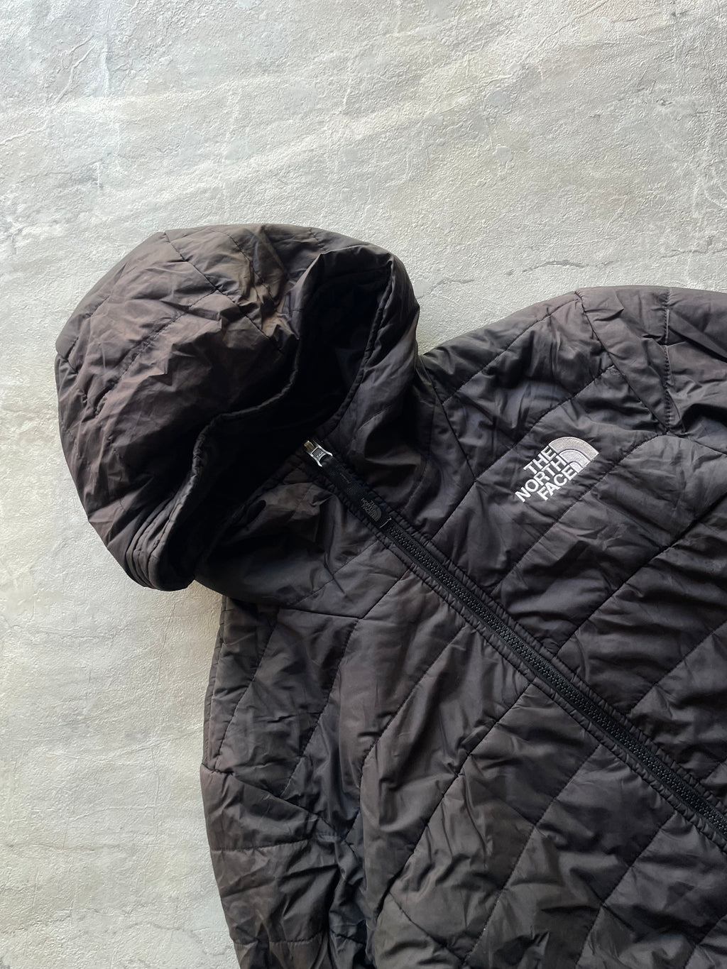 BLACK ‘THE NORTH FACE ‘ HOODED PUFFER JACKET-XS