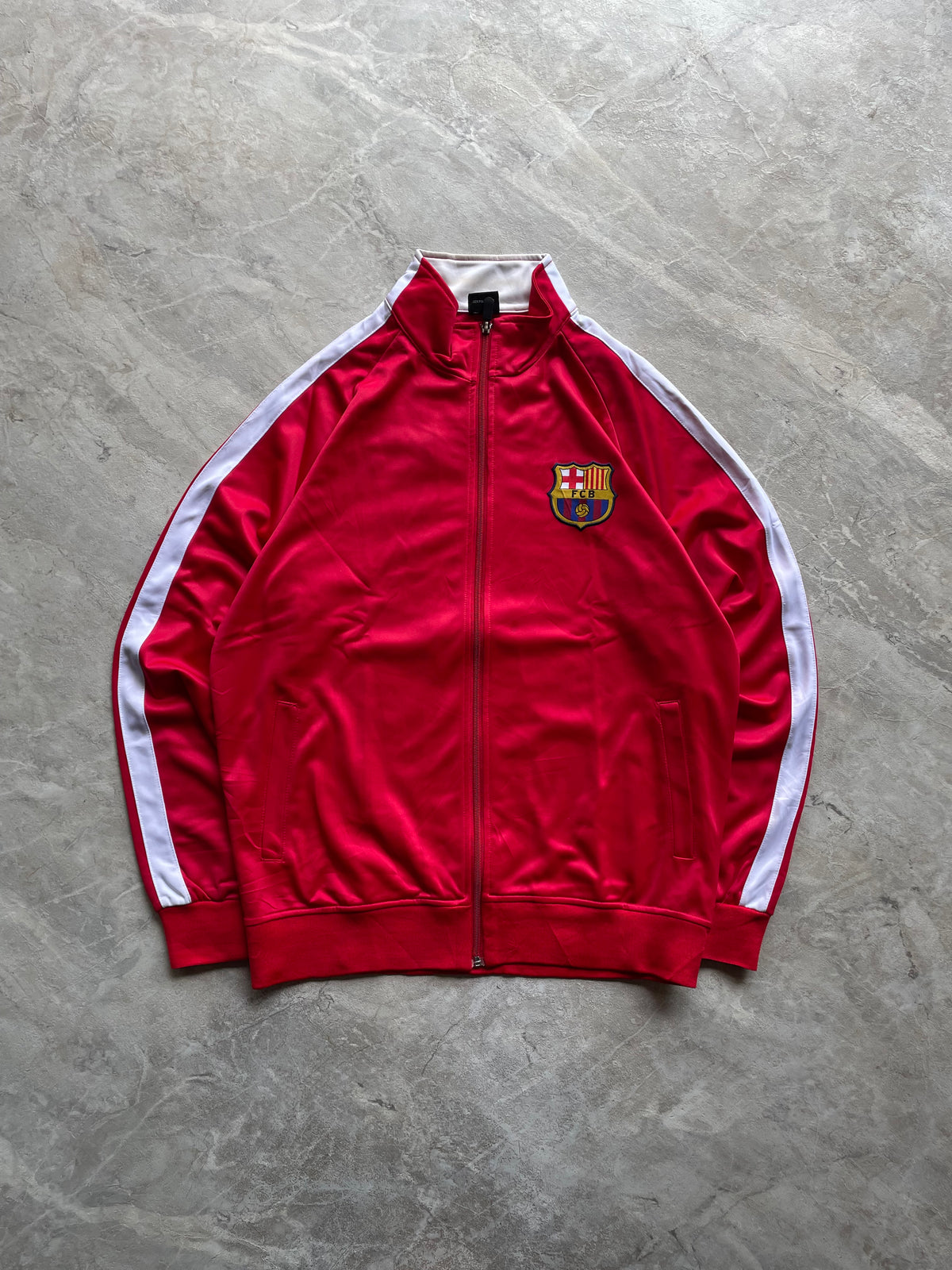 VINTAGE STYLE BARCELONA FULL-ZIP TRACK JACKET-M-L