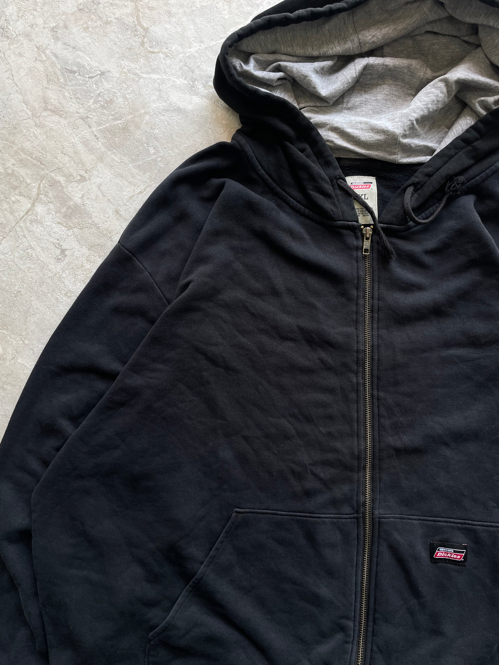 VINTAGE DICKIES FULL-ZIP THERMAL -LINED WORKWEAR HOODIE-3XL-4XL