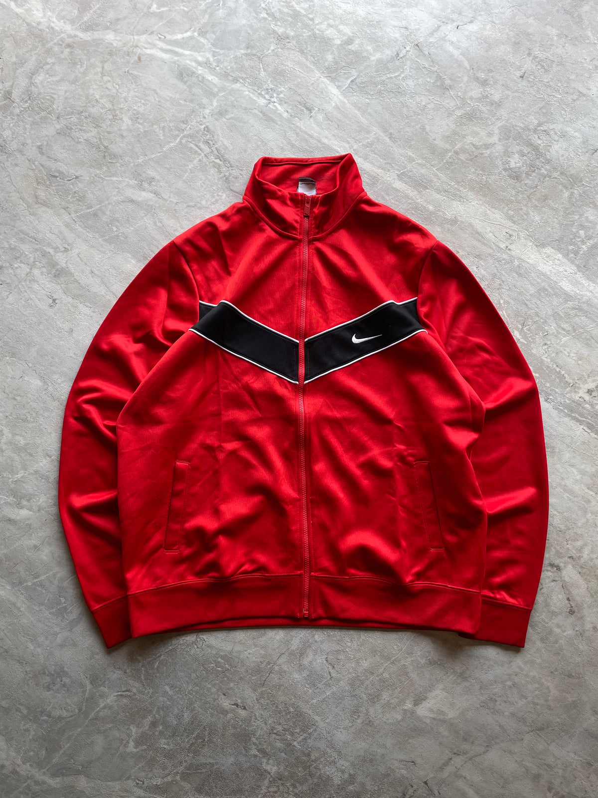 RED AND BLACK TRACK JACKET-XL