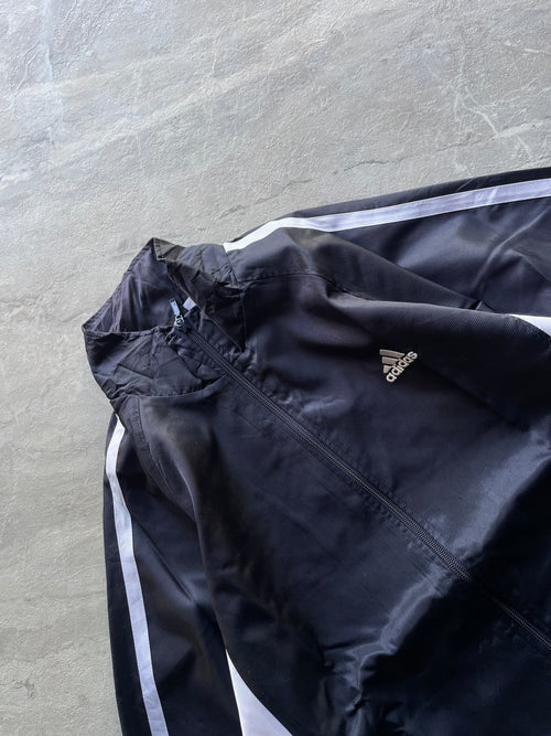 ADIDAS BLACK AND WHITE JACKET-L