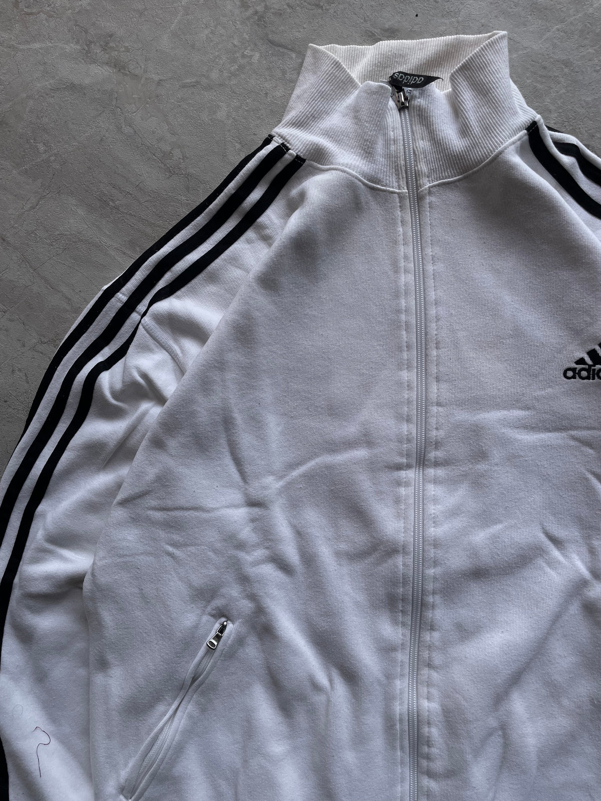 TRACKTOP ADIDAS WHITE STRIPES-XL