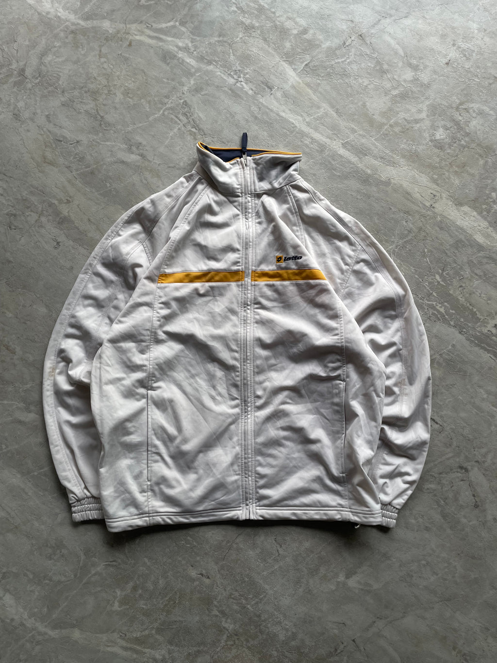 WHITE LOTTO TRACK JACKET-L