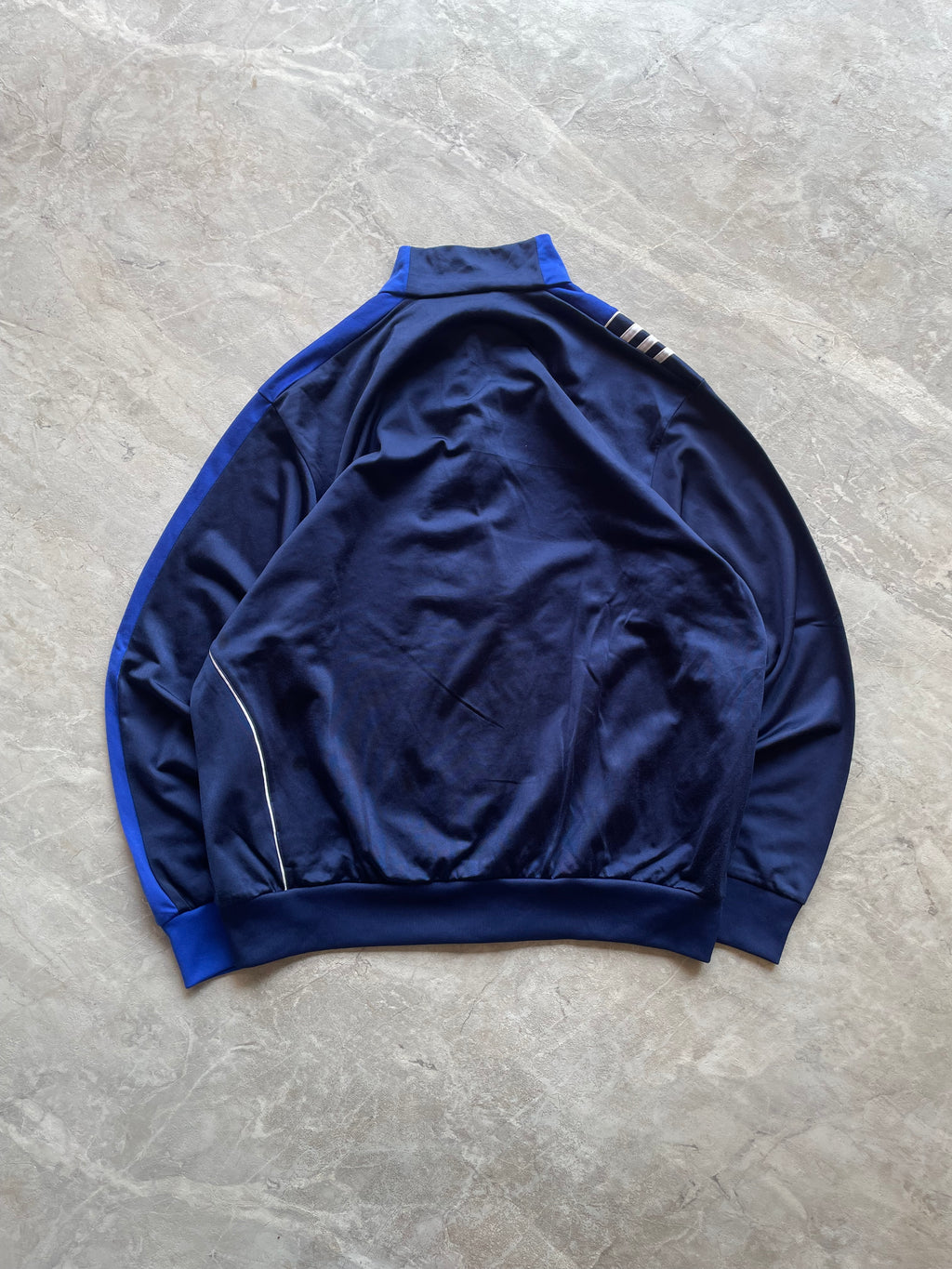 ADIDAS NAVY BLUE AND BLUE JACKET-XL-2XL