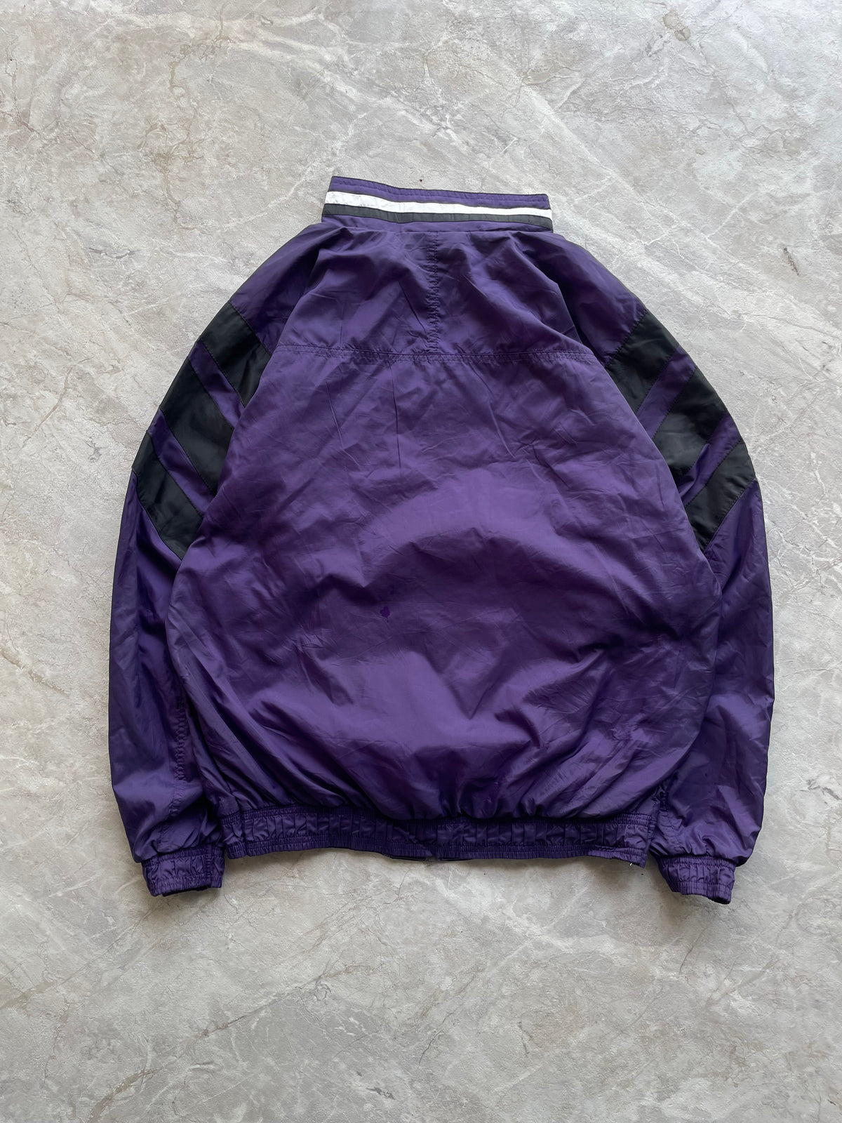 ADIDAS PURPLE AND WHITE JACKET-L
