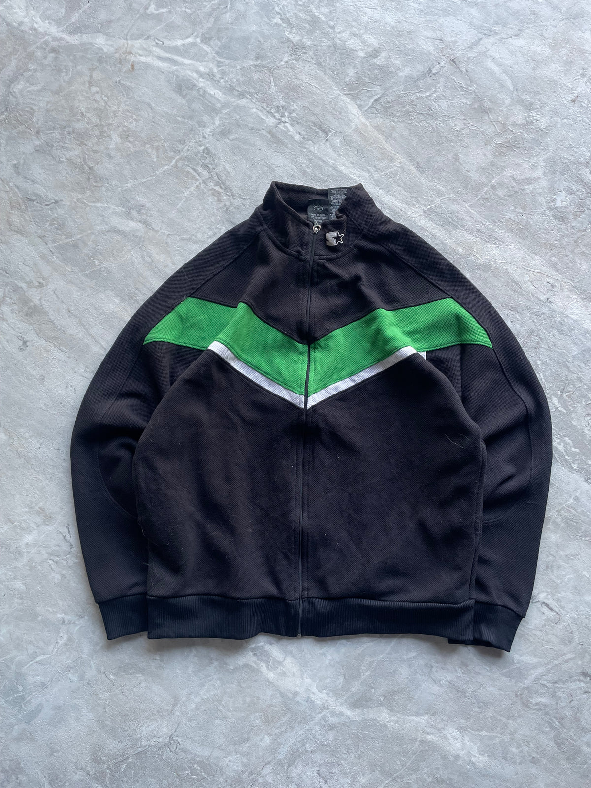 BLACK ,WHITE AND GREEN STARTER WINDBREAKER-S