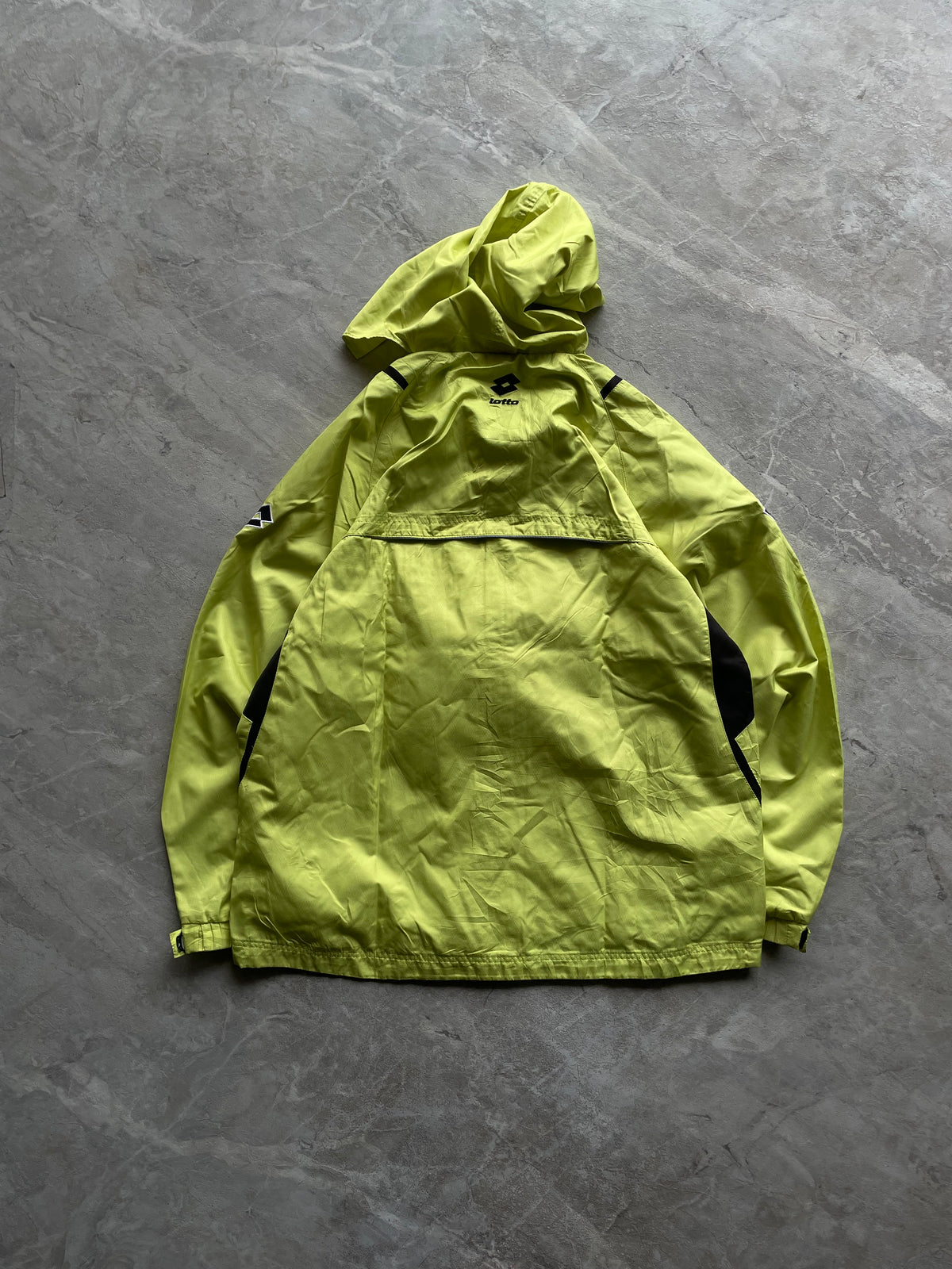 LOTTO NEON YELLOW-GREEN WINDBREAKER-M-L