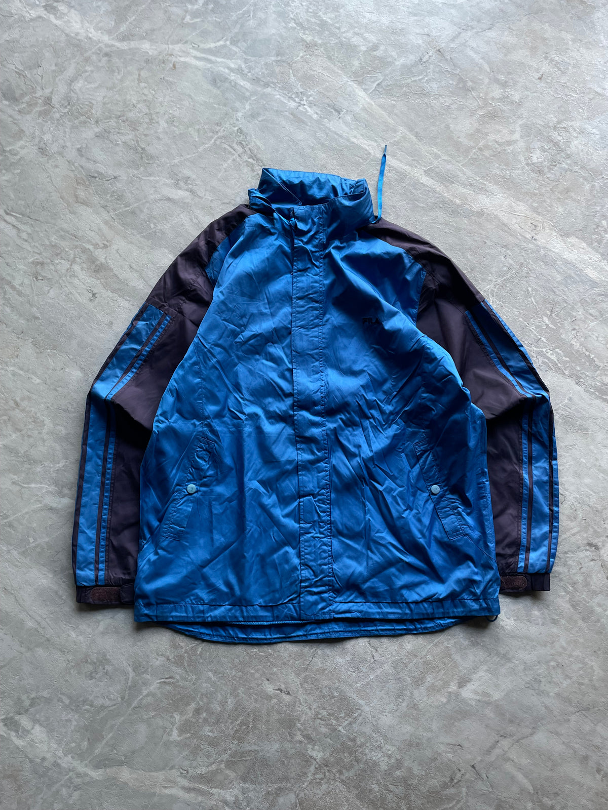 FILA BLUE AND BLACK VINTAGE JACKET-L