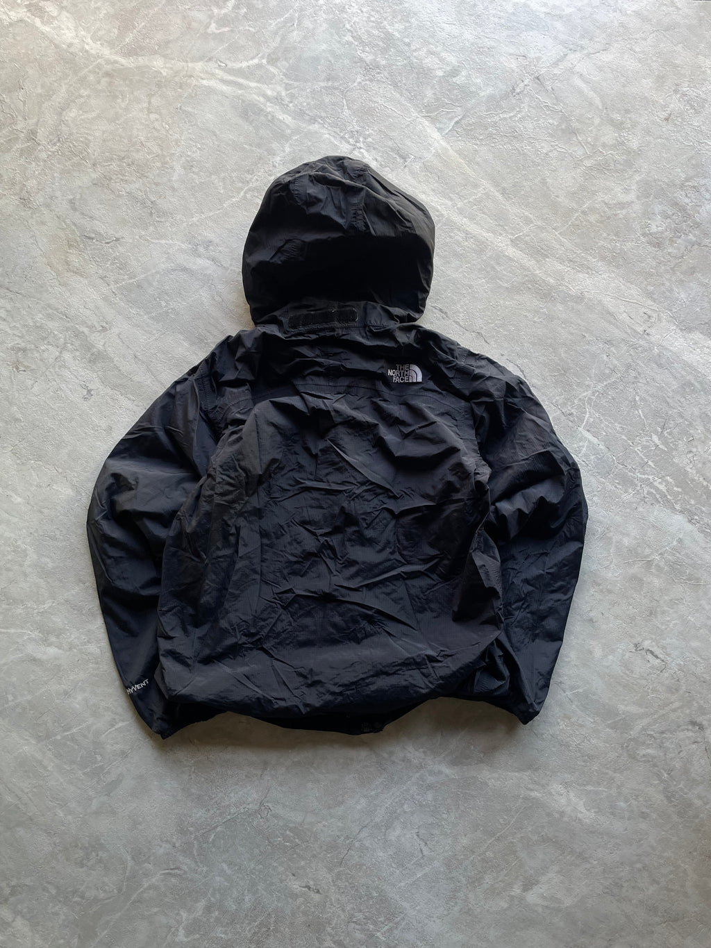 BLACK NORTHFACE HOODED JACKET-XS