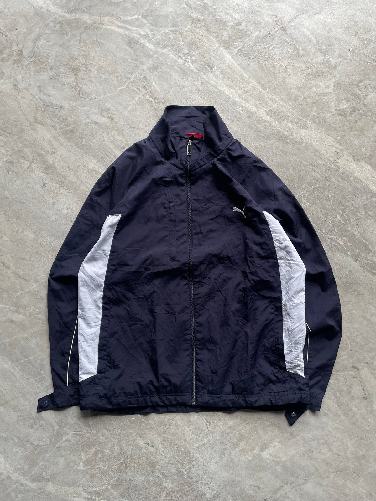 BLUE AND WHITE PUMA JACKET-L