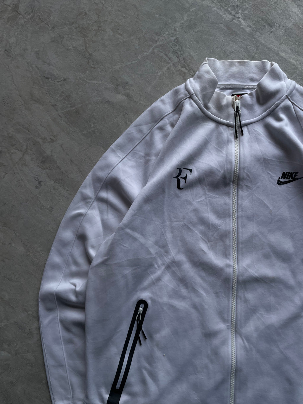 WHITE NIKE ROGER- FEDERER (REF)COURTN 98 TENNIS JACKET-L