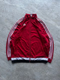 ADIDAS RED TRACK JACKET-XL