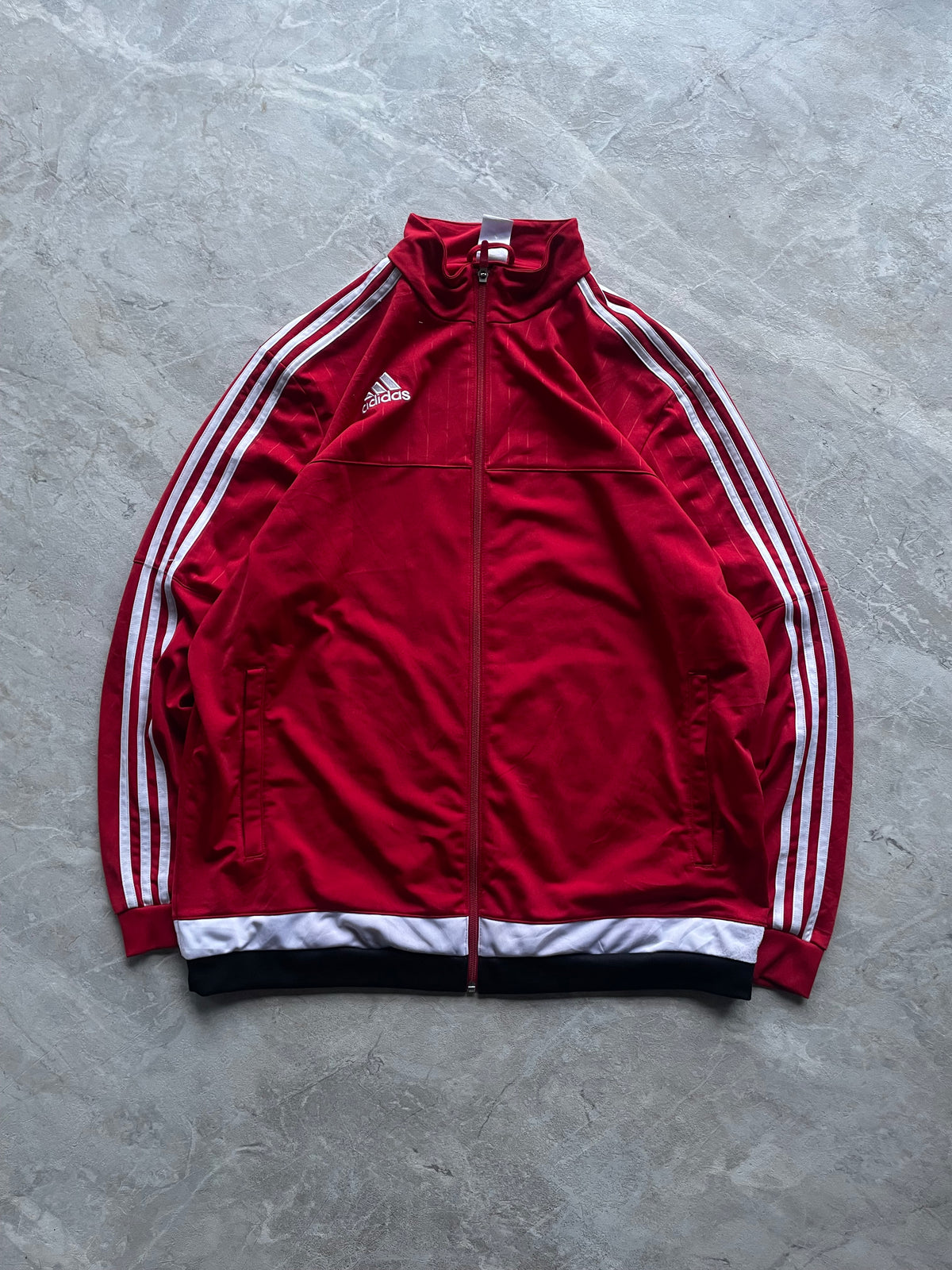 ADIDAS RED TRACK JACKET-XL