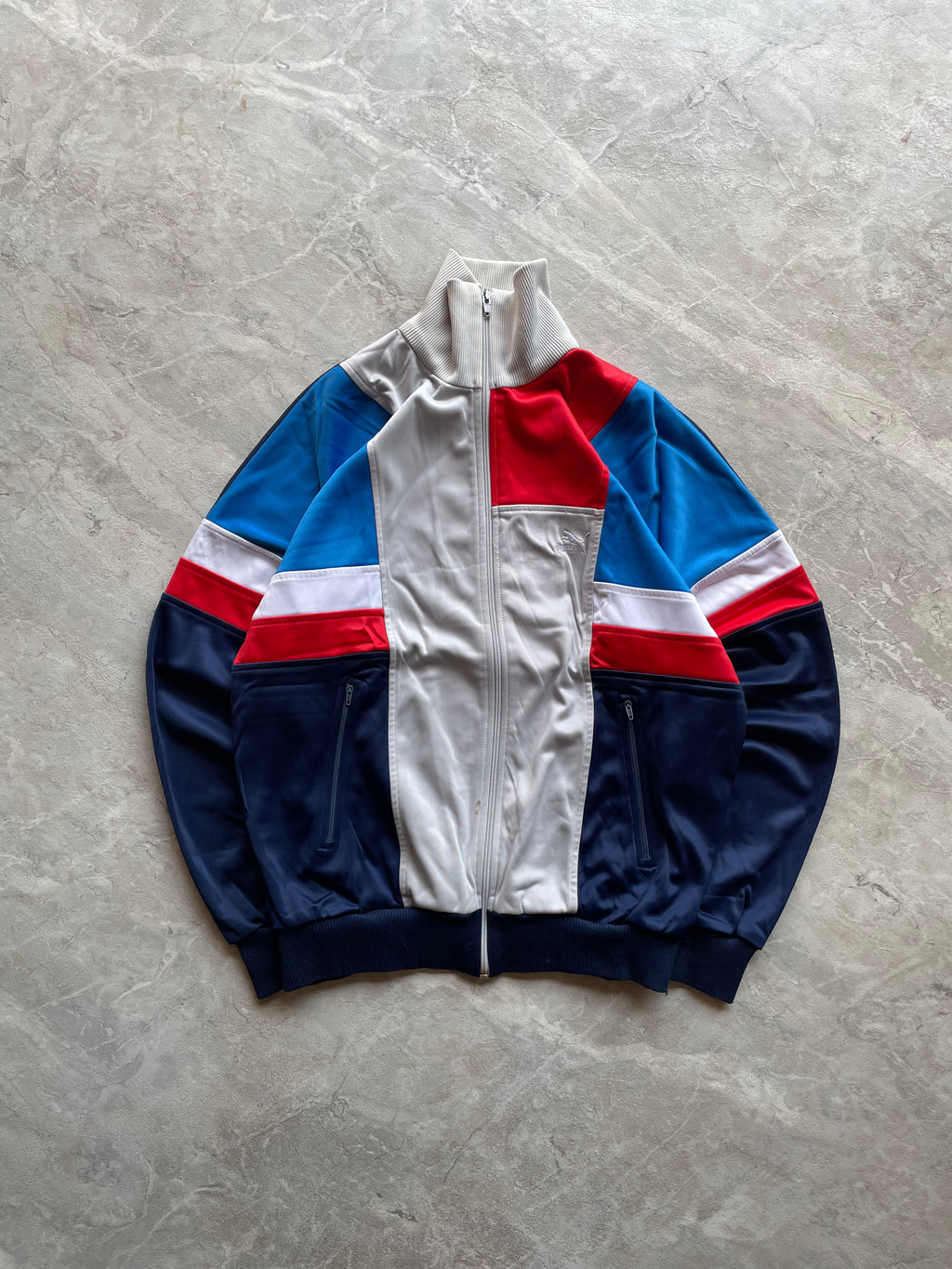 VINTAGE PUMA TRACK JACKET-M-L