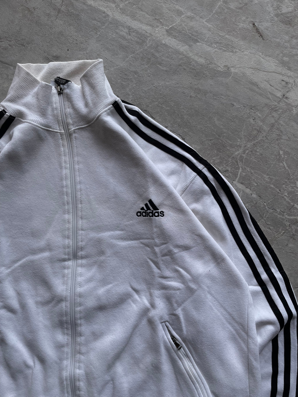 TRACKTOP ADIDAS WHITE STRIPES-XL