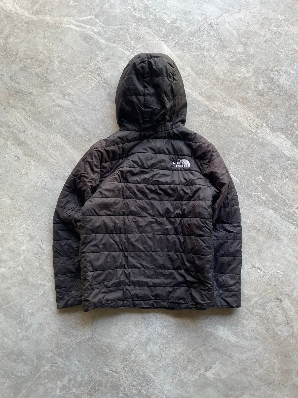 BLACK ‘THE NORTH FACE ‘ HOODED PUFFER JACKET-XS